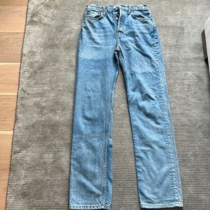Reformation button fly jeans